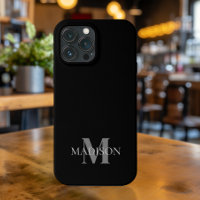 Monogramme minimaliste noir