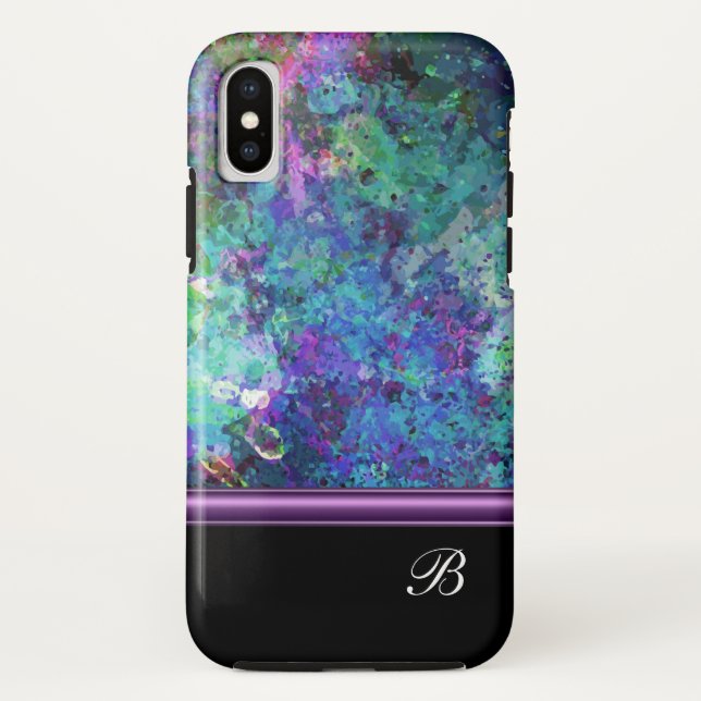 Coques Case-Mate iPhone Monogramme Moderne Artistique (Dos)