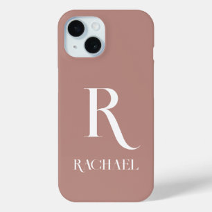 Coque Case-Mate iPhone Monogramme Moderne Design Beige