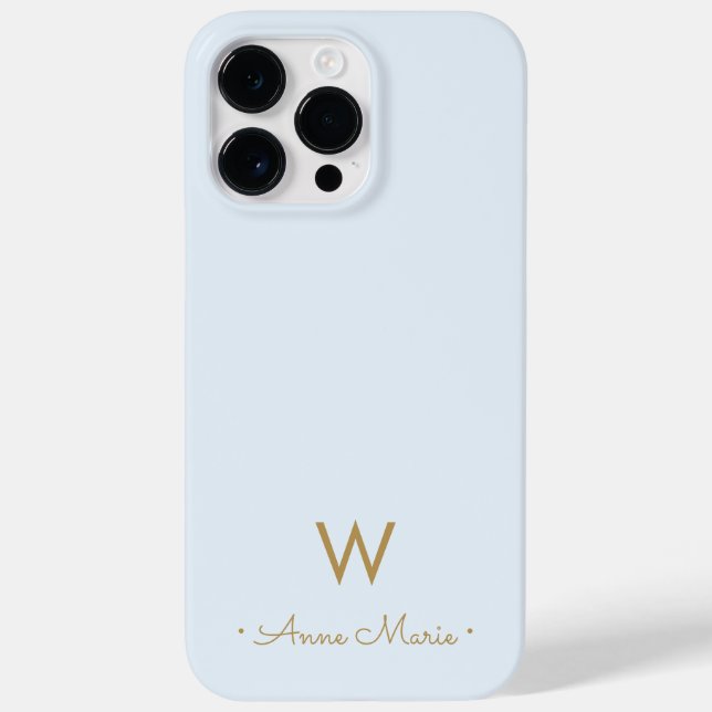 Coques Case-Mate iPhone Monogramme Moderne en Or à l'Écriture Manuscrite s (Verso)