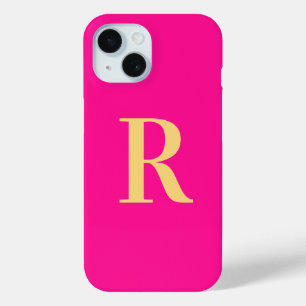 Coque Case-Mate iPhone Monogramme moderne Hot rose