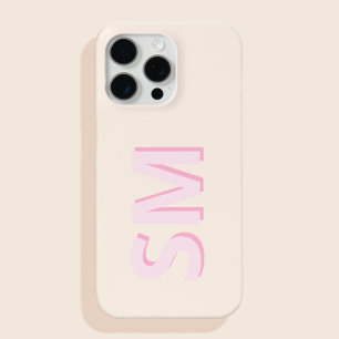 Coque Case-Mate iPhone Monogramme moderne minimaliste