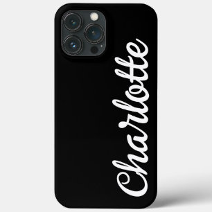 Case-Mate iPhone Case Monogramme Moderne Minimaliste Luxe Couleur Noir