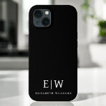Case-Mate iPhone Case Monogramme moderne minimaliste noir et blanc<br><div class="desc">Découvrez notre collection minimaliste moderne de monogrammes noirs et blancs : Faites preuve de simplicité et de sophistication grâce à nos designs minimalistes, conçus pour élever votre style sans effort. Réalisée avec un oeil attentif pour l'esthétique moderne, cette collection présente des motifs noirs et blancs épurés accentués par des monogrammes...</div>