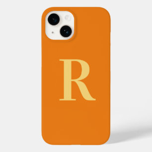 Coque Case-Mate iPhone Monogramme moderne Orange