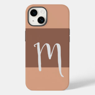 Coque Case-Mate iPhone Monogramme Moderne Peau Initiale Pastel