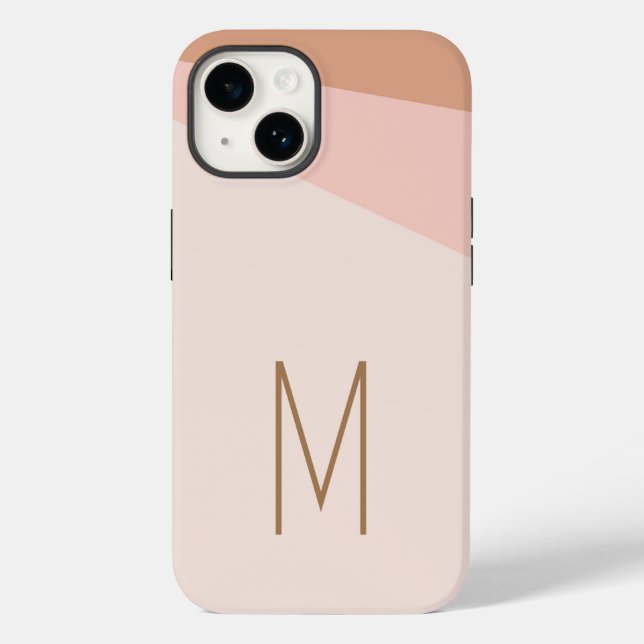Coques Case-Mate iPhone Monogramme Moderne Plain Coque-Mate initial (Verso)