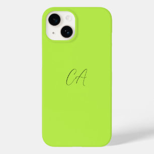 Coque Case-Mate iPhone Monogramme moderne vert cime