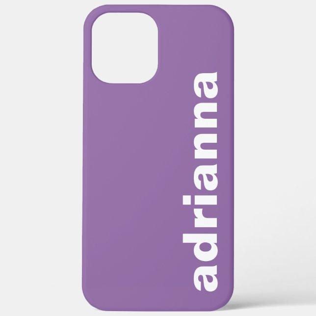 Coques Case-Mate iPhone Monogramme Moderne Violet (Verso)