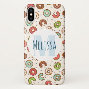 Case-Mate iPhone Case Monogramme Motif de Donut coloré de style rétro