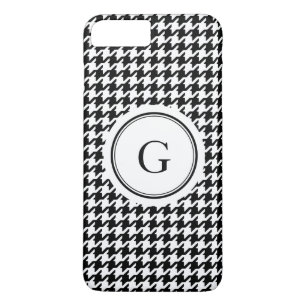 Coque iPhone 8 Plus/7 Plus Monogramme motif de socle noir tendance