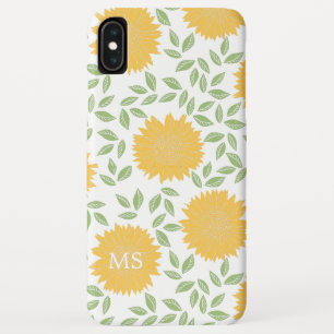Case-Mate iPhone Case Monogramme Motif de tournesol rustique