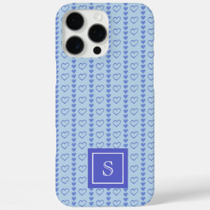 Coque iPhone 16 Pro Max Monogramme Motif des rayures cardiaques du pays