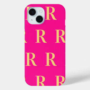 Coque Case-Mate iPhone Monogramme Motif Rose Chaud