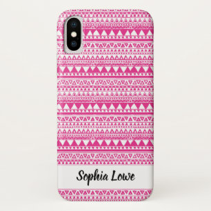 Coque Case-Mate Pour iPhone Monogramme Motif tribal rose