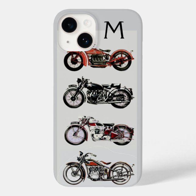Coques Case-Mate iPhone MONOGRAMME MOTOCYCLES vintages (Verso)