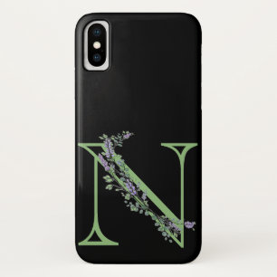 Case-Mate iPhone Case Monogramme N Lavande Eucalyptus