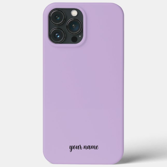 Coques Case-Mate iPhone monogramme neutre minimaliste violet (Verso)