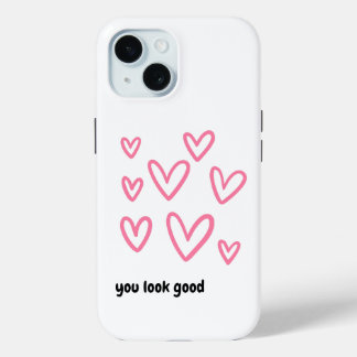 Coque Case-Mate iPhone Monogramme Neutre Moderne Vous Avez L'Air Bon Aujo