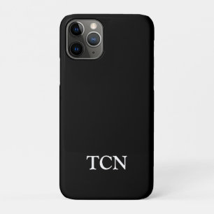 Case-Mate iPhone Case Monogramme noir blanc minimaliste moderne
