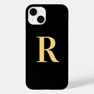 Coque Case-Mate iPhone Monogramme Noir Or