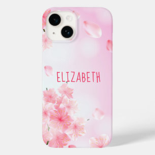 Coque Case-Mate iPhone Monogramme Nom Floral Rose Féminin Joli