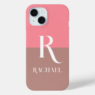 Coque Case-Mate iPhone Monogramme Nom Moderne Design