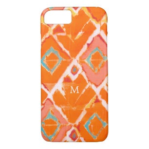 Coque Case-Mate iPhone Monogramme   Orange Tribal II