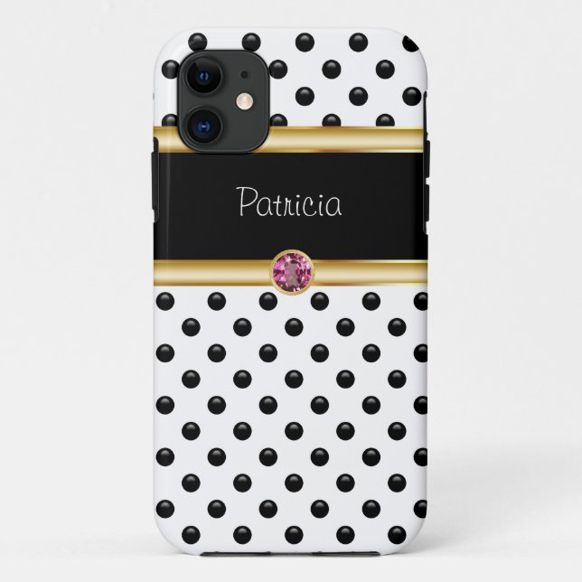 Coques Case-Mate iPhone monogramme orné de bijoux de cas de l'iPhone 5 (Dos)