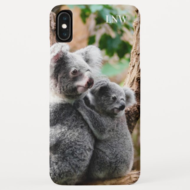 Coques Case-Mate iPhone Monogramme - Ours de Koala - (Dos)