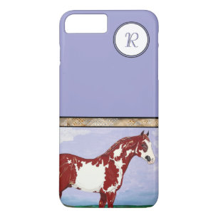 Coque iPhone 7 Plus Monogramme Overo Paint Horse