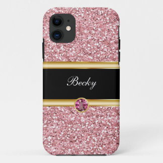 Case-Mate iPhone Case Monogramme pailleté de strass fantaisie classe