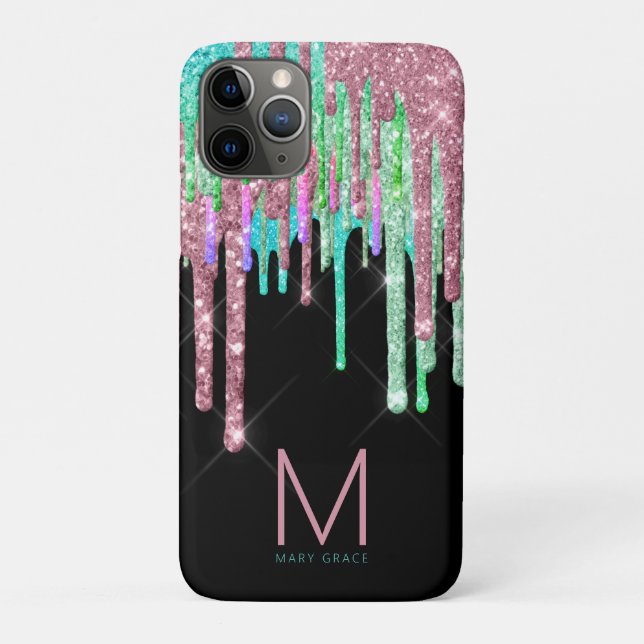 Coques Case-Mate iPhone Monogramme parties scintillant (Dos)