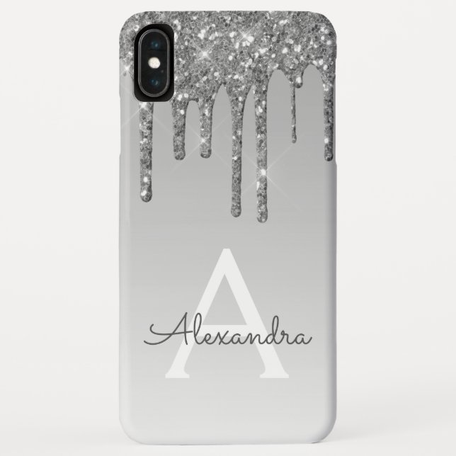 Coques Case-Mate iPhone Monogramme Parties scintillant à étincelles de lux (Dos)