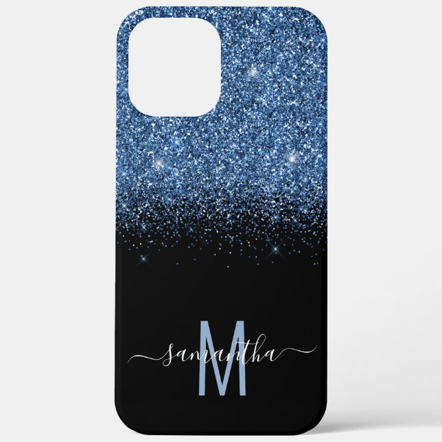 Coques Case-Mate iPhone Monogramme Parties scintillant Fondu Nom de callig (Verso)
