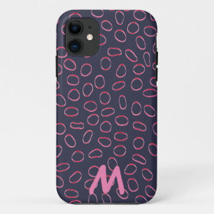 Coque Case-Mate Pour iPhone Monogramme personnalisable Cute unique Motif Abstr