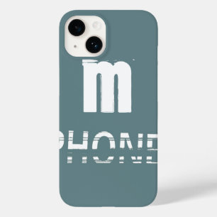 Coques Pour iPhone Monogramme Personnalisable Turquoise Cool moderne