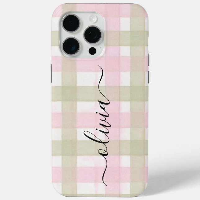Coques Case-Mate iPhone Monogramme Personnalisé (Verso)