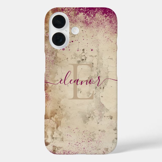 Coques Case-Mate iPhone Monogramme personnalisé (Verso)