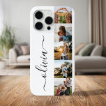 Coque Case-Mate iPhone Monogramme Personnalisé 5 Photo Collage<br><div class="desc">Élégant Script Monogramme Personnalisé 5 Photo Collage coque iphone</div>