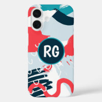 Monogramme personnalisé Abstrait Motif Graffiti