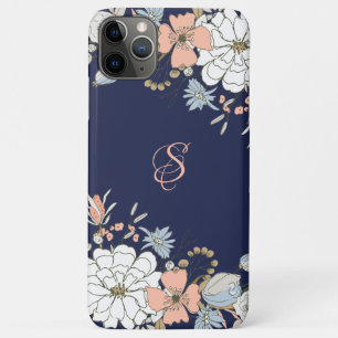 Case-Mate iPhone Case Monogramme personnalisé bleu rose bleu marine