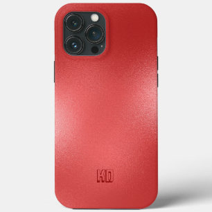 Case-Mate iPhone Case Monogramme personnalisé de texture rouge Iridescen
