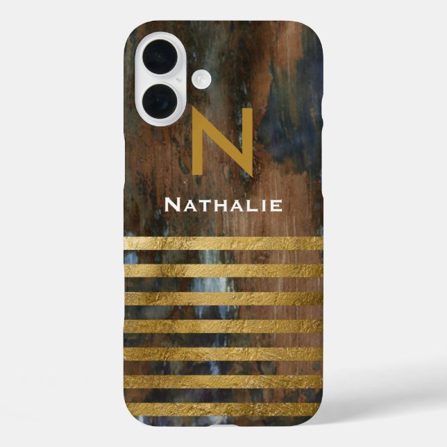 Coques Case-Mate iPhone monogramme personnalisé élégant et chic (Verso)