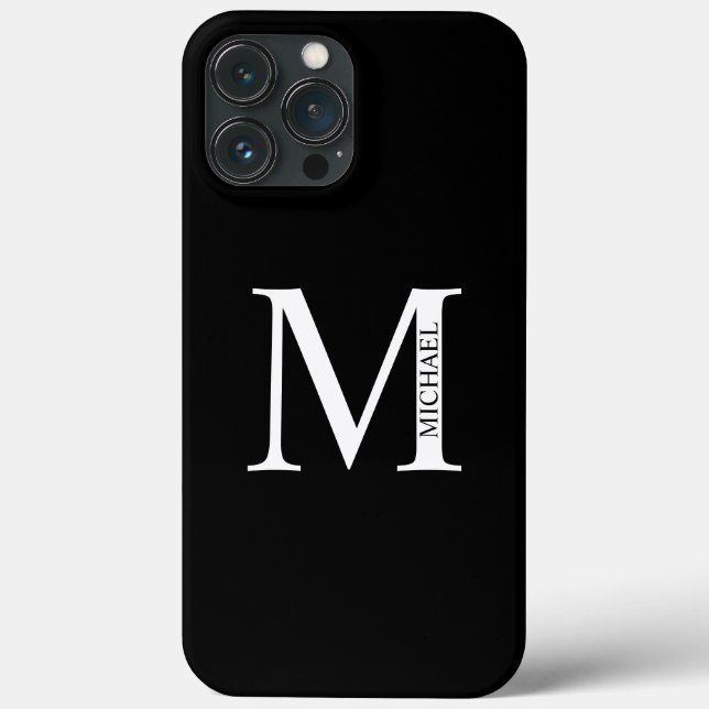 Coques Case-Mate iPhone Monogramme personnalisé et nom Coque-Mate iPhone C (Verso)