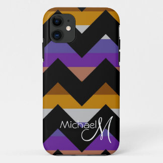 Case-Mate iPhone Case Monogramme personnalisé Géométrique Chevron Zigzag