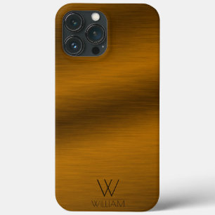 Case-Mate iPhone Case Monogramme personnalisé minimaliste en cuivre bro