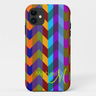 Etui iPhone Case-Mate Monogramme personnalisé moderne Chevron Zigzag 3