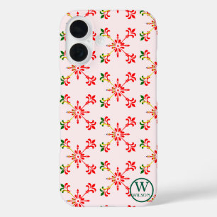 Coque Pour iPhone 16 Monogramme Personnalisé Moderne Nom Portugal Tradi