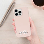 Case-Mate iPhone Case Monogramme personnalisé moderne Nom rose<br><div class="desc">Monogramme personnalisé moderne Nom coque iphone rose</div>